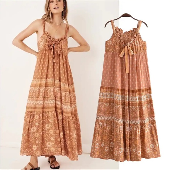 #125 CLOSEOUT SALE! New! Boho Gypsy long Sleeveless Maxi Dress - Picture 2 of 7